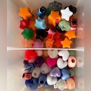 Stars and hearts beads